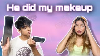 HE DID MY MAKEUP 🤯 || shyrinnanicka