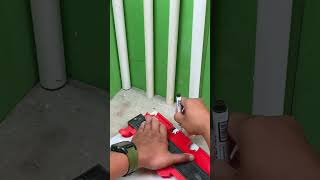 How to Mark Tile Cuts Around Pipes Like a Pro #tilingtips