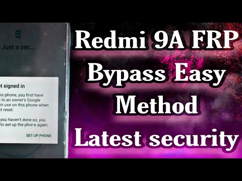 How to bypass frp Redmi 9a/9 without pc or laptop easy method.