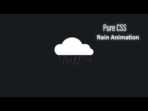 Rain Animation Using HTML and CSS || Pure CSS Animation | CSS Rain Animation Effect | Animation  CSS