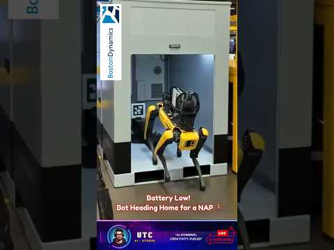 Boston Dynamics Bot: Time to Recharge! ⚡🤖 #utcaistudio  #bostondynamics #spot