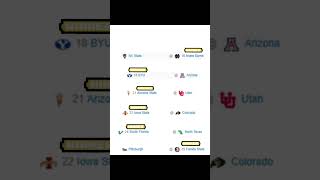 CFB Week 7 Top 25 #cfb #cfb25 #cfbprediction