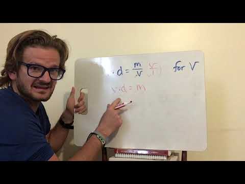Solving Density Equation - Literal Equations