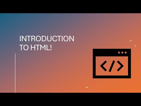 Intro to HTML Course