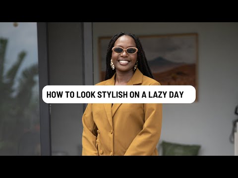 How to look stylish on a lazy day - a formula.
