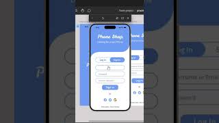 Mobile shopping App login & Sign up UI/UX design in Figma    #figmatutorial #uiux #tutorial #shorts