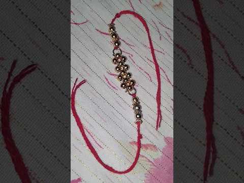 DIY Beads Rakhi for our lovely brother 😊 😊 || rakhi special #rakhi #shorts #ytshor #trendingrakhi