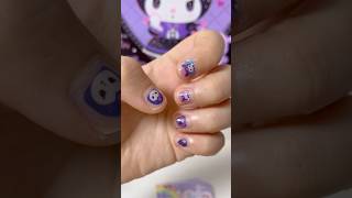 Kuromi Nail Stickers 💜🖤 #sanrio #kuromi #kawaii #cute