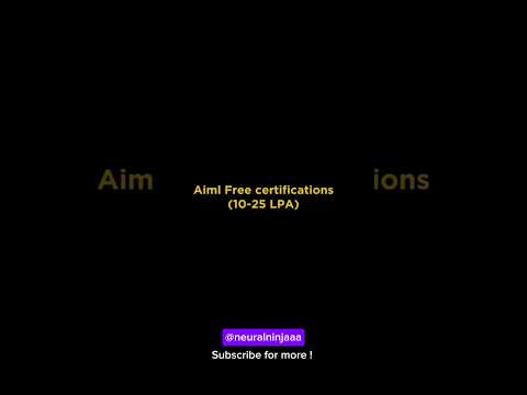 Top Free AI & ML Certifications You Can’t Miss in 2025! #certificationprograms