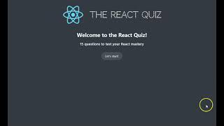 A React Quiz - useReducer Hook (Case Study)