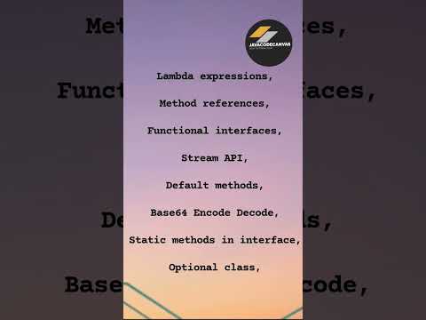 Java 8 features #java #javafeatures #shortvideo #interviewquestions #javaprogramming