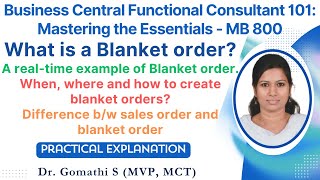 what is blanket sales order? how to create blanket sales order | #businesscentral #microsoft