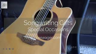 Songwriting Gifts - Special Occasions