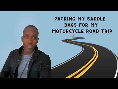 PACKING MY SADDLE BAGS FOR MY MOTORCYCLE TRIP | ERIC THE RATER