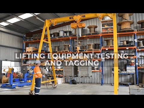 Lifting equipment testing and tagging