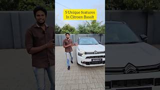5 Unique Features Of Citroen Basalt  #citroenbasalt #basalt
