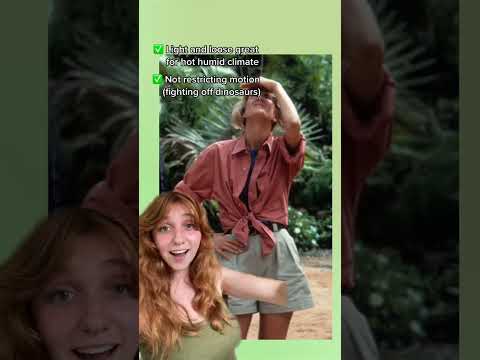 Is Dr Ellie Sattler's outfit practical for field work in the jungle? #jurassicpark #jurassicworld