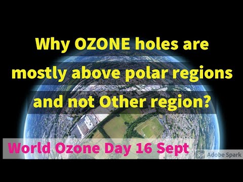 Why ozone layer have holes only above the polar region and not in other area? #WorldOzone day#16sept