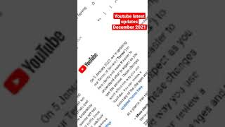 😱Youtube latest update 5 January 2022 😱 / community guidelines ko lakr  #youtube