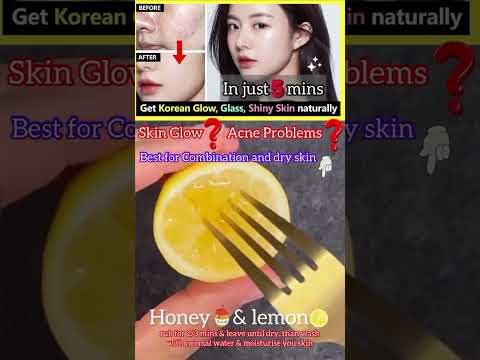 Korean skin glow secrete | glass skin, acne, skin glow with only two ingredients #youtubeshorts