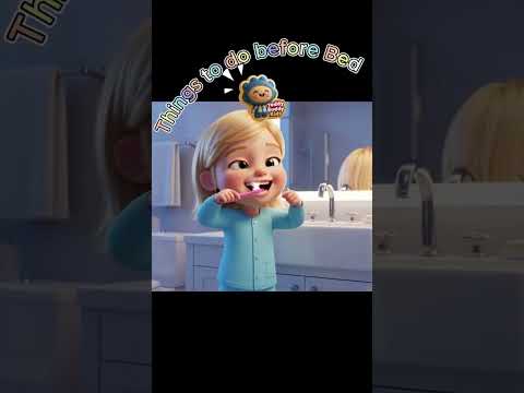 Things to do before bed🪥#kidsongs #short #Preschool #supersimplesongs #nurseryrhymes #preschoolsongs