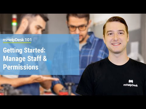 Manage Staff & Permissions in mHelpDesk