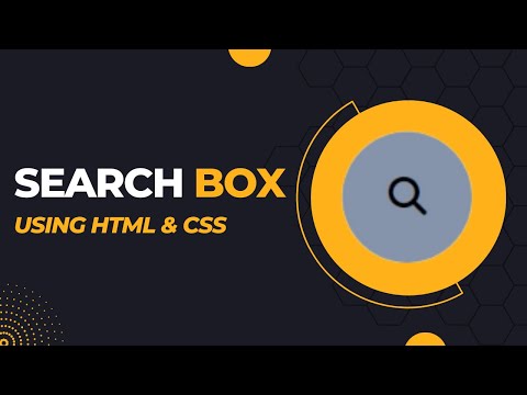 How To Make A Hover Search Button Using HTML & CSS I Search Button