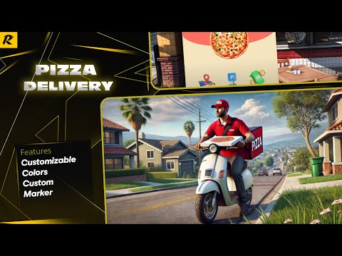 FiveM Pizza Delivery Job | RISK Scripts (New Update Available)