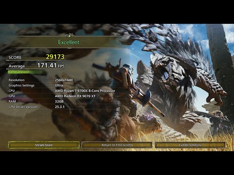 Monster Hunter Wilds, Find and Hunt the Black Flame Monster, 9070XT