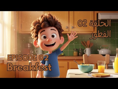 Mike Eats Breakfast (english learning) | (تعلم انجليزية للاطفال) مايك يتناول الفطور