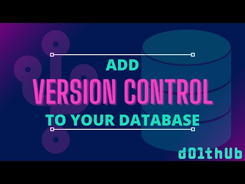 Version Control your Database with Dolt
