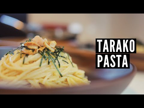 TARAKO SPAGHETTI | COD ROE PASTA |  Flavourful recipe with butter and garlic! たらこパスタ | vlog Japan