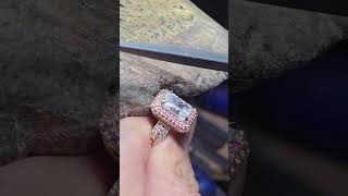 Vivid Pink Diamonds 💎 💖 #customdesign #engagementring #luxury #relationshipgoals #sf