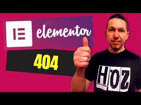 Elementor 404 Page Tutorial (Elementor Pro)