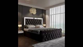 🇬🇧❤️ PLUSH VELVET COMPLETE GLASS MIRROR BED FRAME ❤️🇬🇧 |  #ukfurniture #UKFurnitureDeals #UK