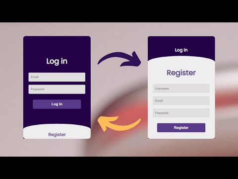 Creating a Stunning Responsive Login/Register Form with CSS Flexbox | Web Development Tutorial