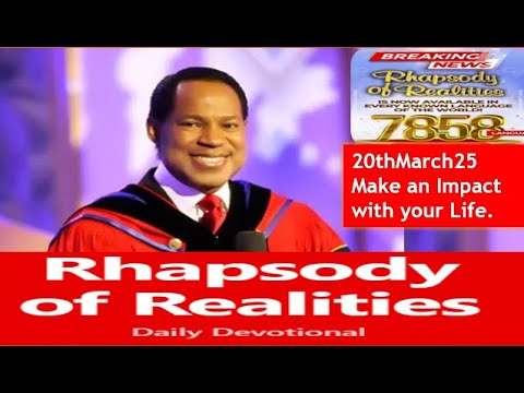 20th March25 Make an impact with your Life by Pst Chris