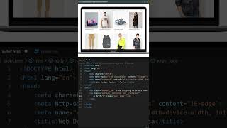 Create a Responsive E-Commerce Website using HTML & CSS #webdesignmastery #shorts