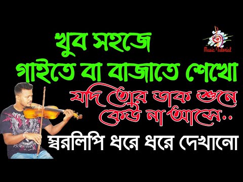 যদি তোর ডাক শুনে কেউ না আসে গাইতে বা বাজাতে শেখো স্বরলিপি দেখে