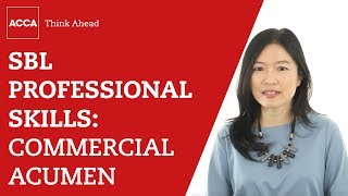 Strategic Business Leader professional skills: commercial acumen