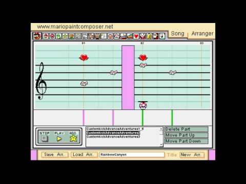 KetnetKick: Regenboogravijn/Rainbow Canyon - Mario Paint Composer