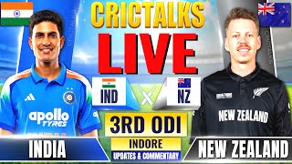🔴 Live: 3rd ODI, IND vs NZ, Last 42 Overs, Cricket Live Match Today Scores & Commentary