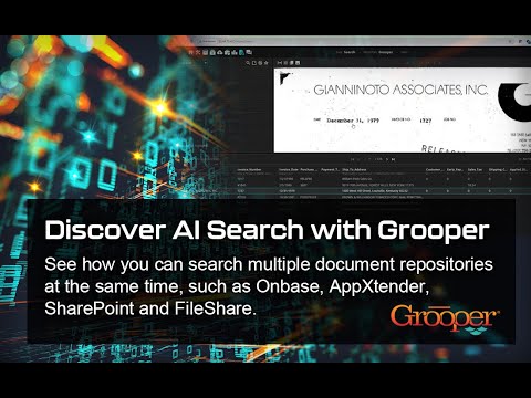 Discover Grooper's AI search for Box, Onbase, AppXtender, SharePoint and FileShare