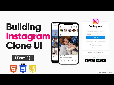 Building Instagram Clone UI 😍 using HTML, CSS, Javascrip - [Part 1] - Codingscape