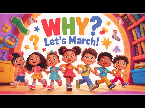 Wonder March 🤔🎶 Ask Why, Move & Discover! | Curious Kids Learning Song