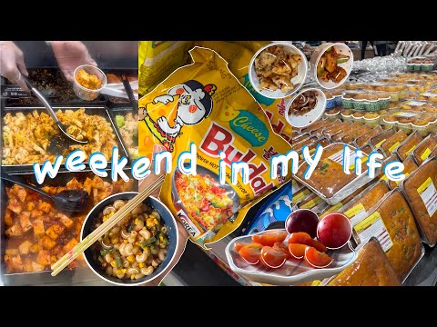 Vlog🎀 | weekend in my life 🍄🛒🥮 | simple meal prep🍝