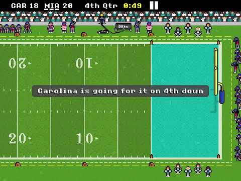 Playing  Until￼ I score a 100 yard touchdown Dolphins edition