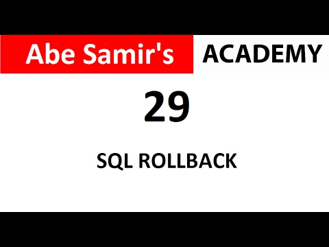SQL ROLLBACK in Oracle Database