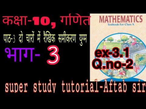 Pair of Linear Equations in Two Variables Class 10 | Class 10 Maths Chapter 3 | All Exercise/
