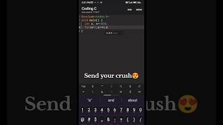 Send your crush😍😍 #coding #programming #viralshorts